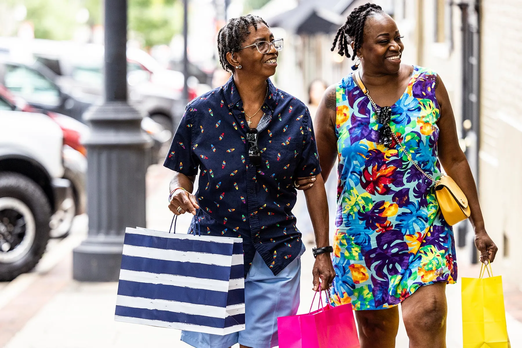 hormone replacement therapy women walking together on sidewalk fighting insulin resistance